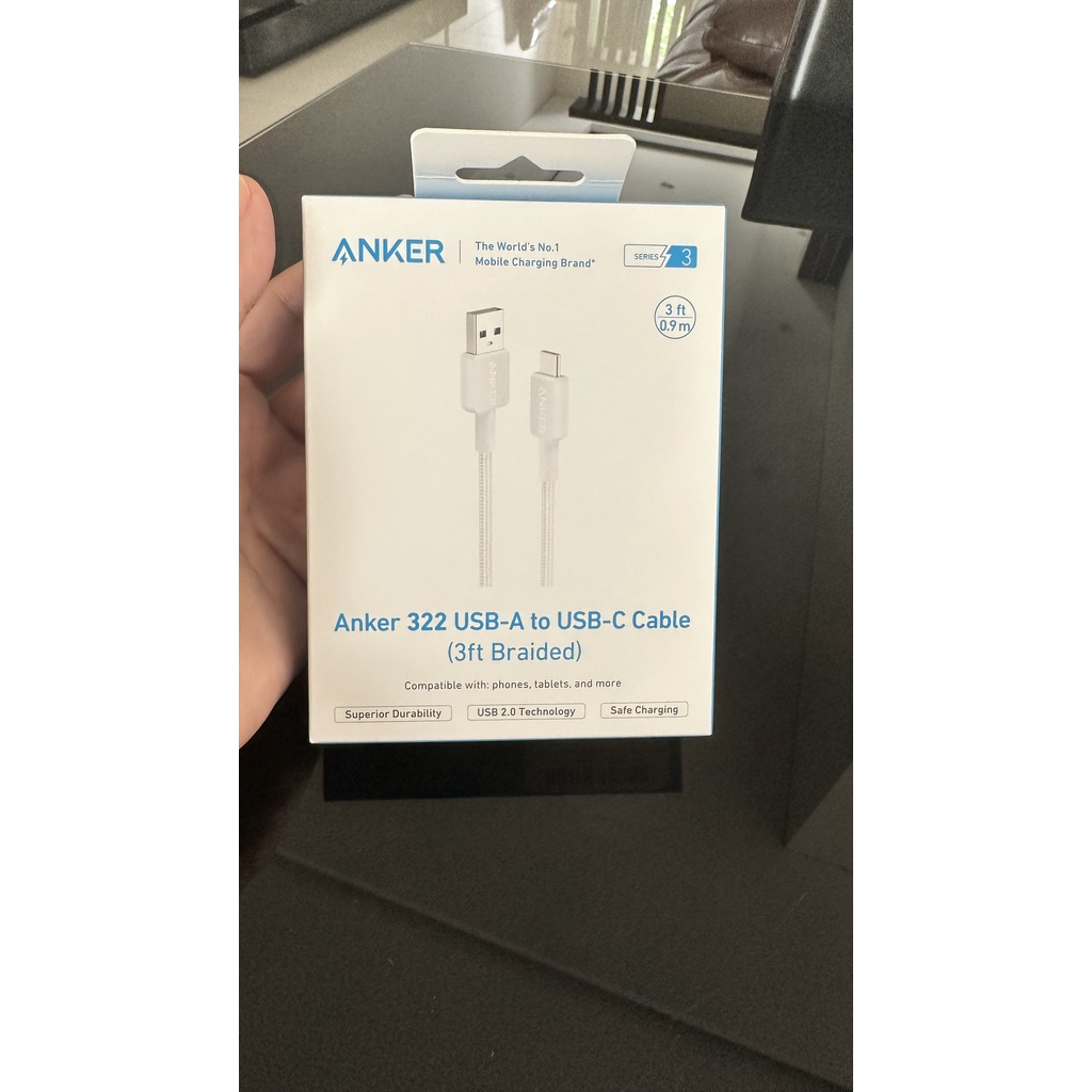 Anker kabel usb a to usb c 3ft original garansi resmi-anker 322