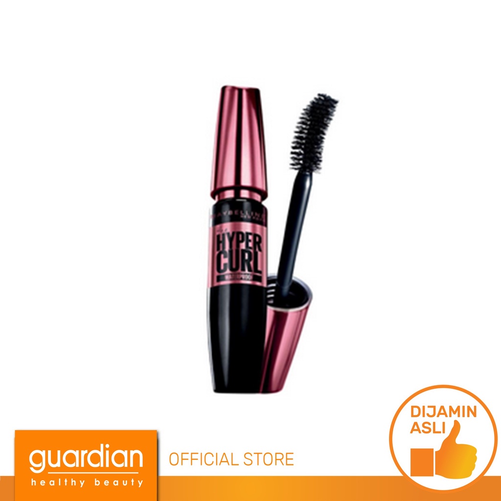 Maybelline Volume Express Hypercurl Waterproof Mascara - Maskara Eye Makeup Very Black 5ml Smudgepro