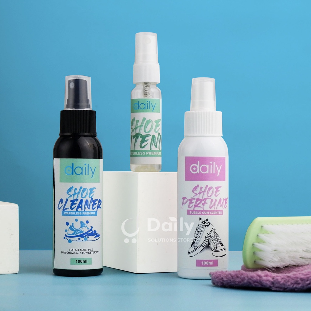 Bundling Pembersih Sepatu Daily Shoe Cleaner Pack + Shoe Perfume Sepatu Bersih Anti Bakteri dan Harum