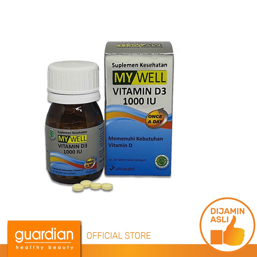 MY WELL Vit D3 1000 IU 20S