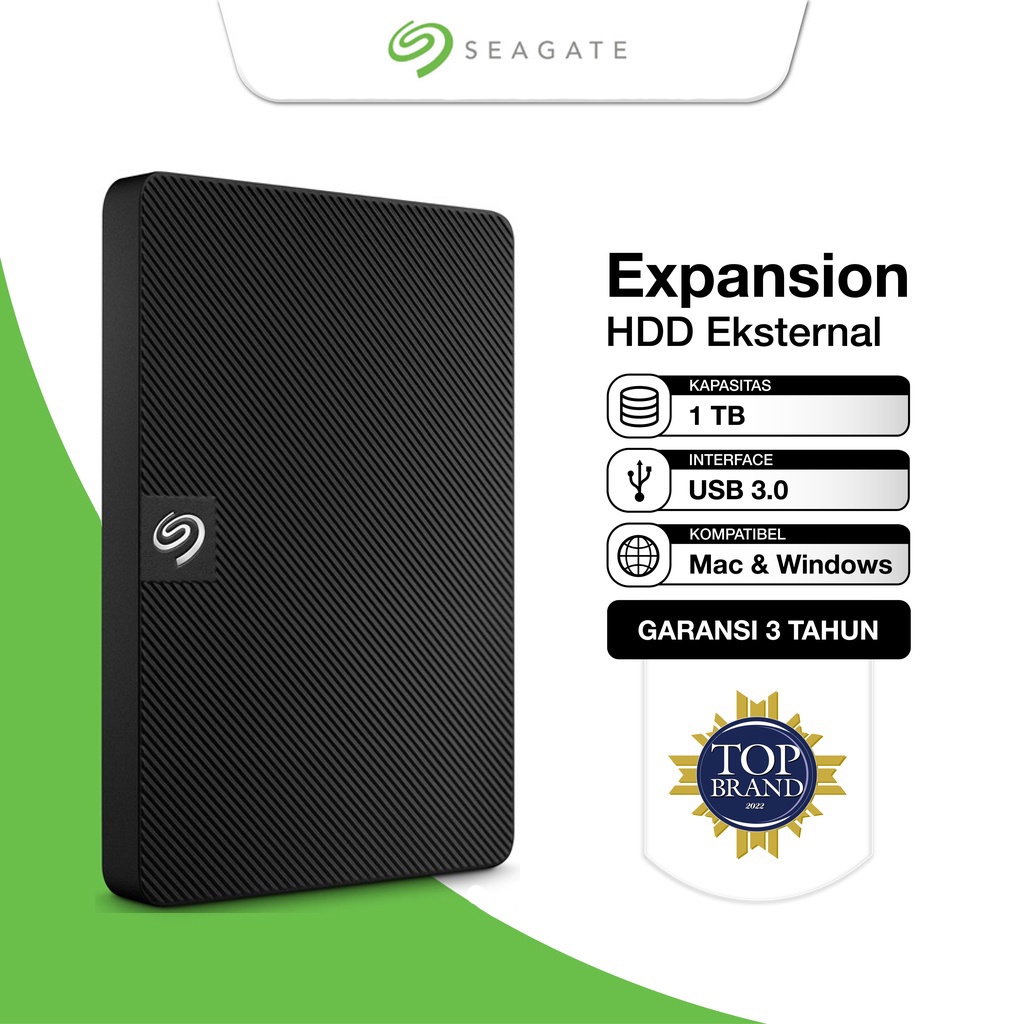 Seagate Expansion New Portable 2.5&quot; USB 3.0 2TB - Hitam