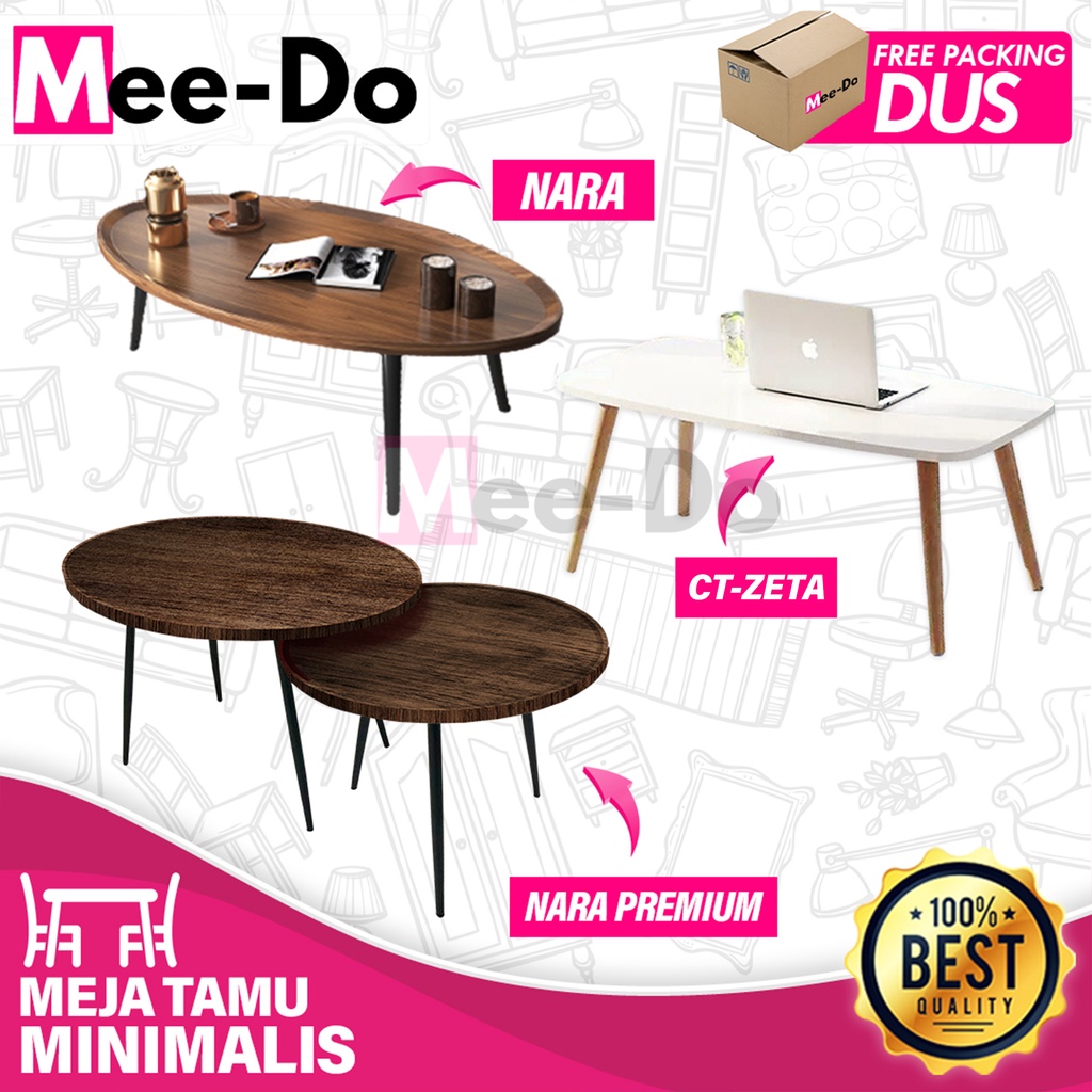 Mee-Do Meja Tamu Kopi Scandinavian Coffee Table