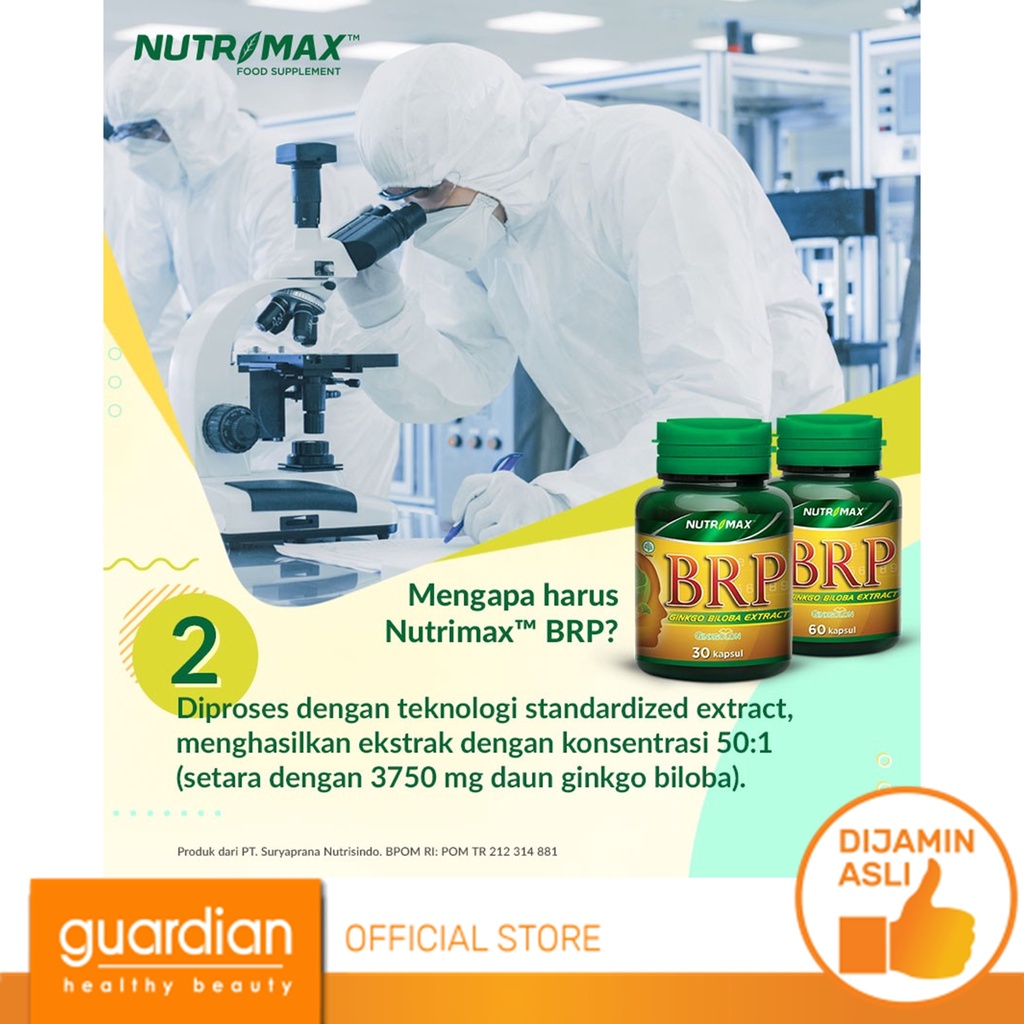 NUTRIMAX BRP (Brain Power) 30s Nutrisi Otak Meningkatkan Konsentrasi dan Daya Ingat