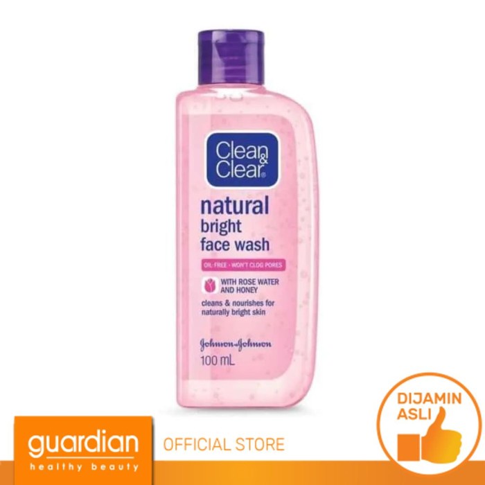 Clean & Clear Natural Bright Face Wash 100Ml