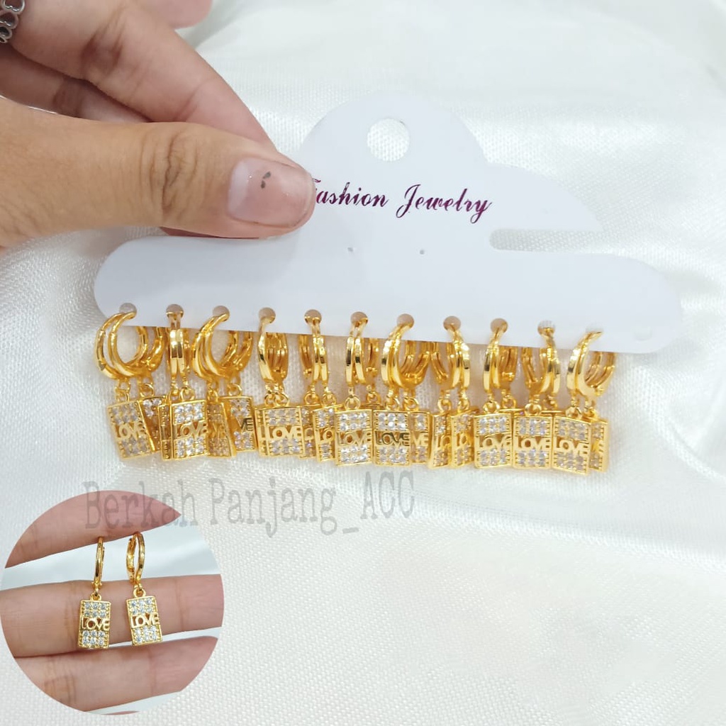 COD 12 PASANG/CHAR ANTING JEPIT JURAI PER VARIASI  DEWASA VARIAN MOTIF FASHION perhiasan super berkelas fashion korea anti karat dan anti luntur