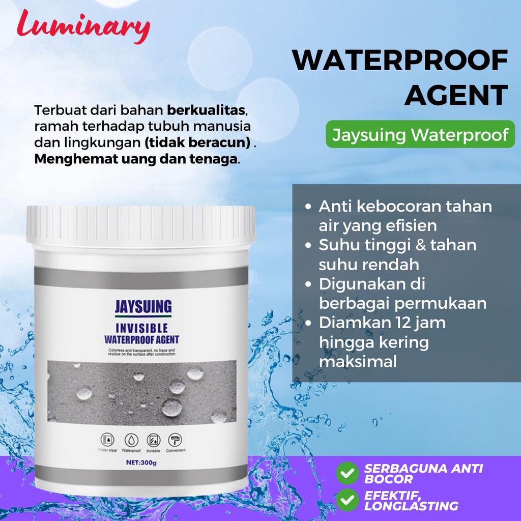 Jaysuing Lem transparan Anti Bocor Keramik Kamar Mandi Kolam Waterproof Glue Sealant Aquaproof Tahan lama