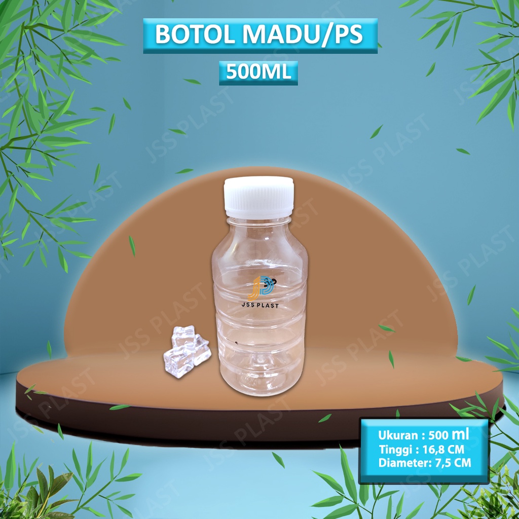 Botol PS 500ml Clear / Botol Plastik 500 ml