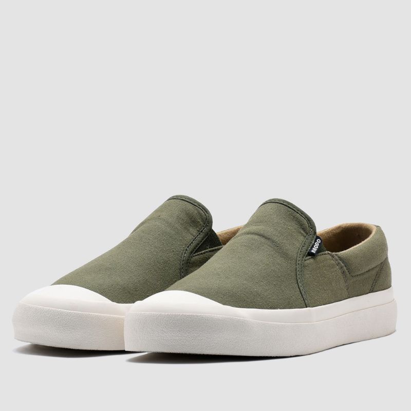 BRODO - Sneakers Vantage V2 Slip on Olive OW