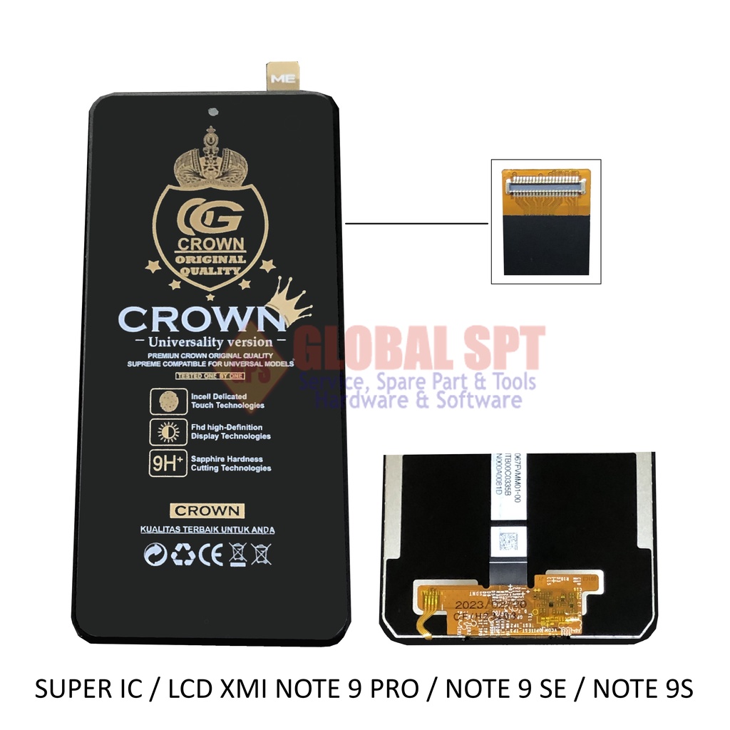 SUPER IC / LCD TOUCHSCREEN XIAOMI NOTE 9 PRO / NOTE 9 SE / NOTE 9S