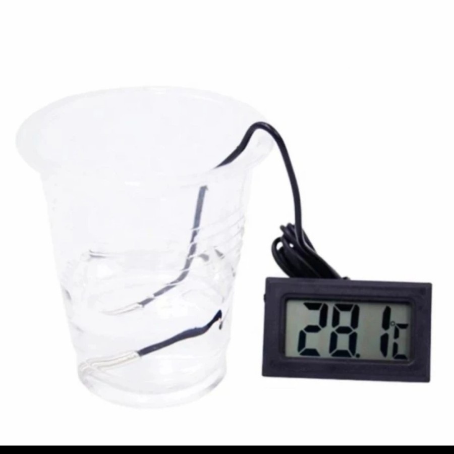 Thermometer Digital Mini Display Pengukur Temperatur Suhu Waterproof A