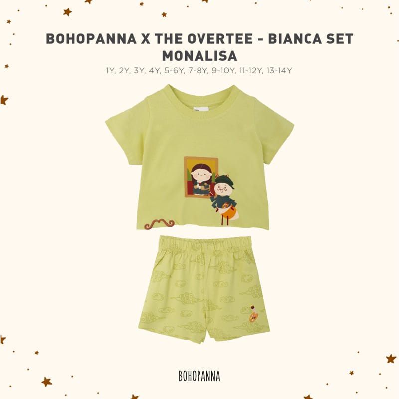 Boohopanna X Overtee Bianca Set / Setelan Anak Unisex