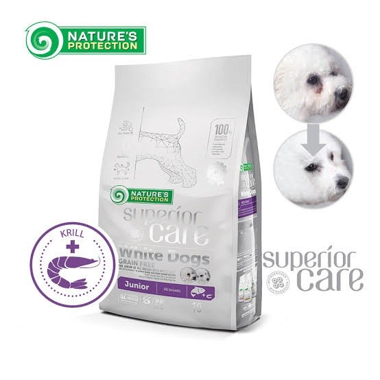 Nature's Protection Dog Superior Care White Dogs All Breeds Junior Salmon 10kg