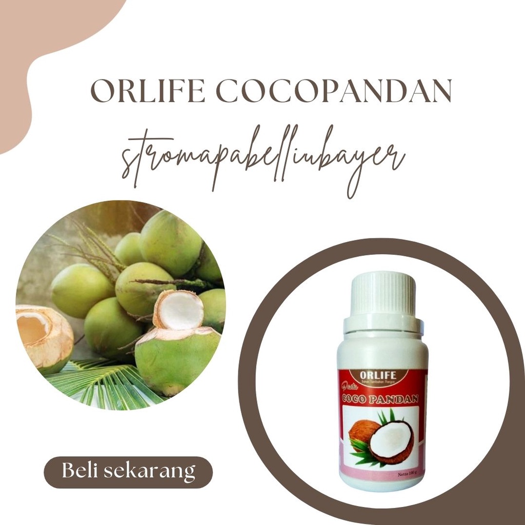 

❤stromapabelliubayer❤ Pasta Rasa Cocopandan 100 Gram Orlife / perisa minuman / perisa buah segar / orlife cocopandan