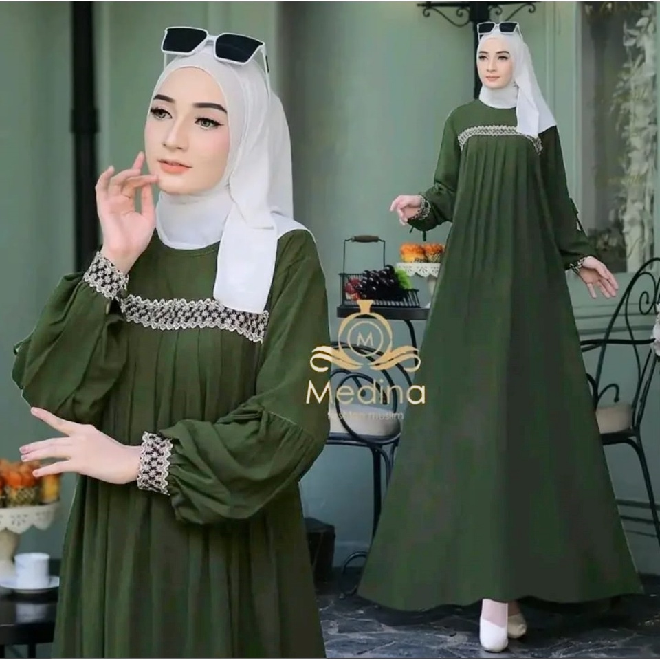 Gamis Medina Longdress Arab Murah Daster Panjang Viral