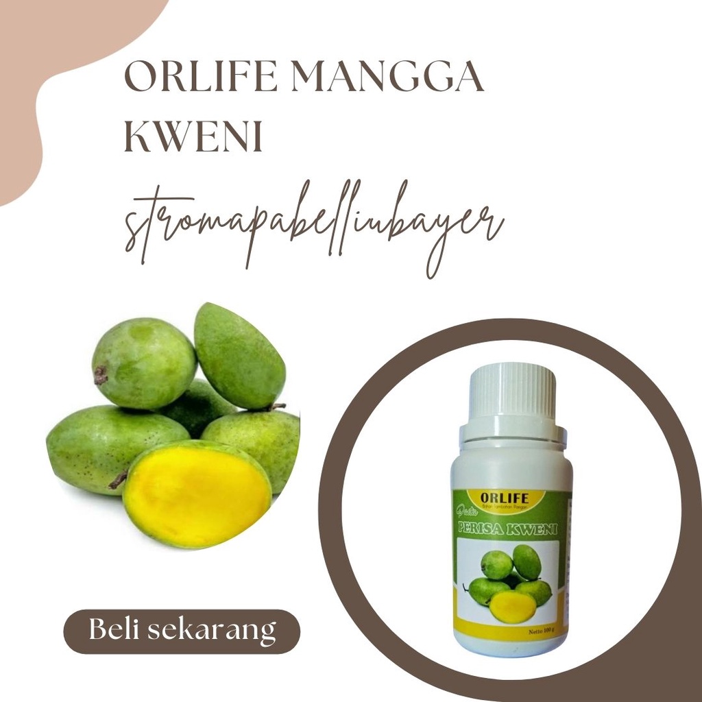 

❤stromapabelliubayer❤ Pasta Rasa Kweni 100 Gram Orlife / perisa minuman / pewarna minuman halal / perisa buah segar / orlife mannga kweni