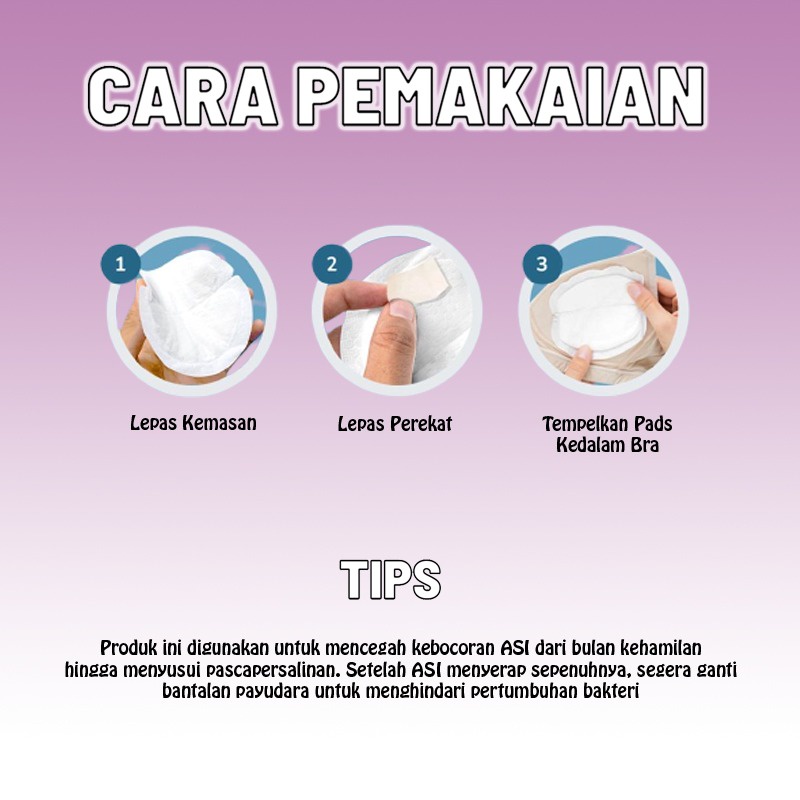 Breastpads Asi  / Bantalan Penyerap Asi / Mamapad isi 24 Pcs