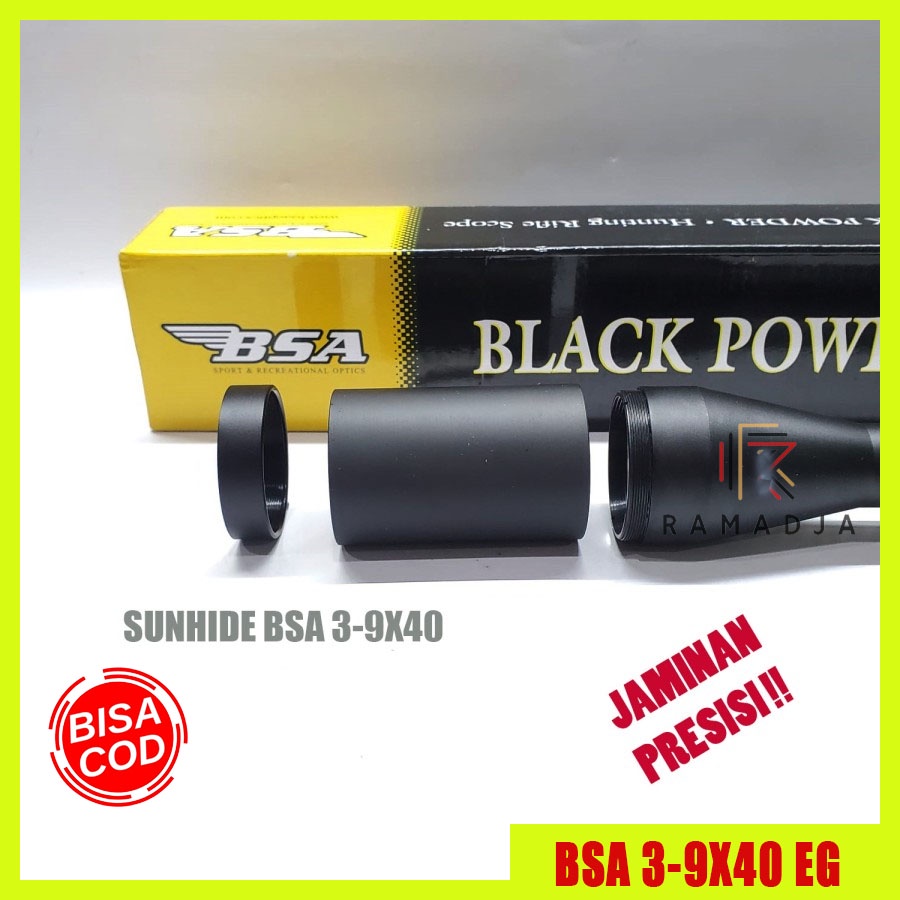 SUNHIDE BSA 3-9X40 EG SUNHIDE TELESKOP BSA 3-9X40 EG SAMBUNGAN TELE