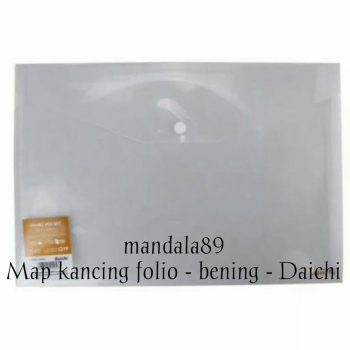

Terlaris Map Kancing Plastik Folio Merk Daichi @12 Pcs