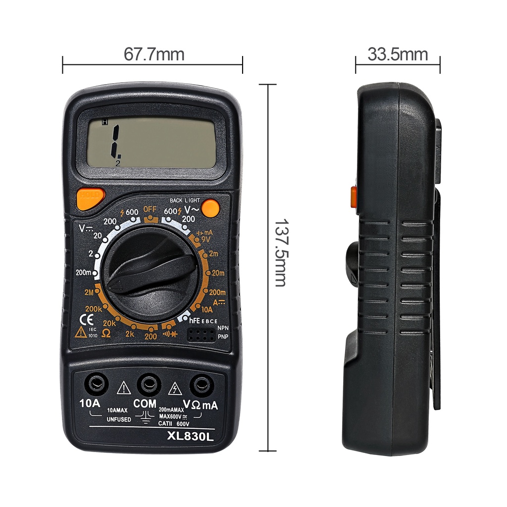 New Digital Multimeter Xl830l Portable High Precision Digital Display Multimeter Digital Paket Lengkap Dan Murah ASLI ADA BUZZERNYA Xl830l Digital Multimeter/Digital DT266 / Digital Clamp Multimeter - Digital Multimeter Alat Ukur