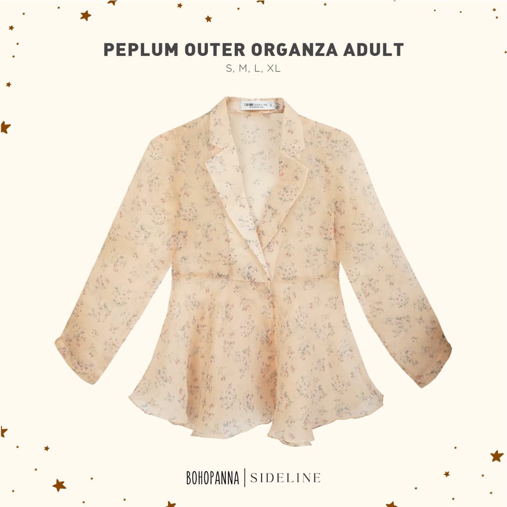 Bohopanna X Sideline Peplum Outer Organza