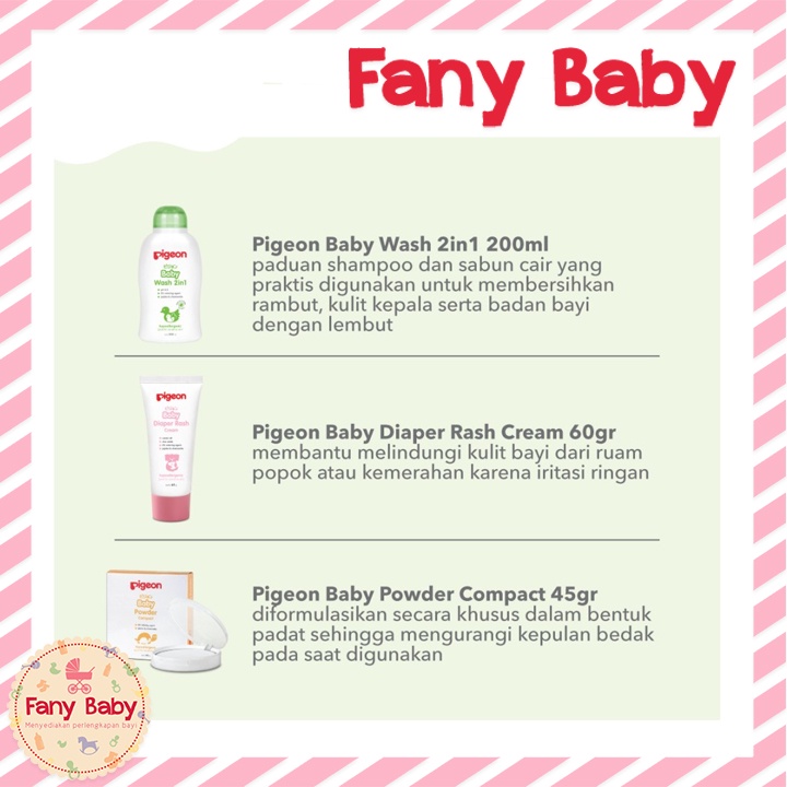 PIGEON TOILETRIES GIFT SET / PERLENGKAPAN MANDI BAYI