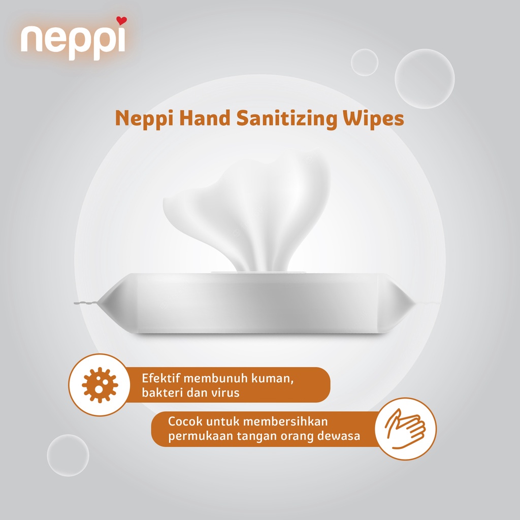 Neppi Hand Sanitizing Wipes 20s