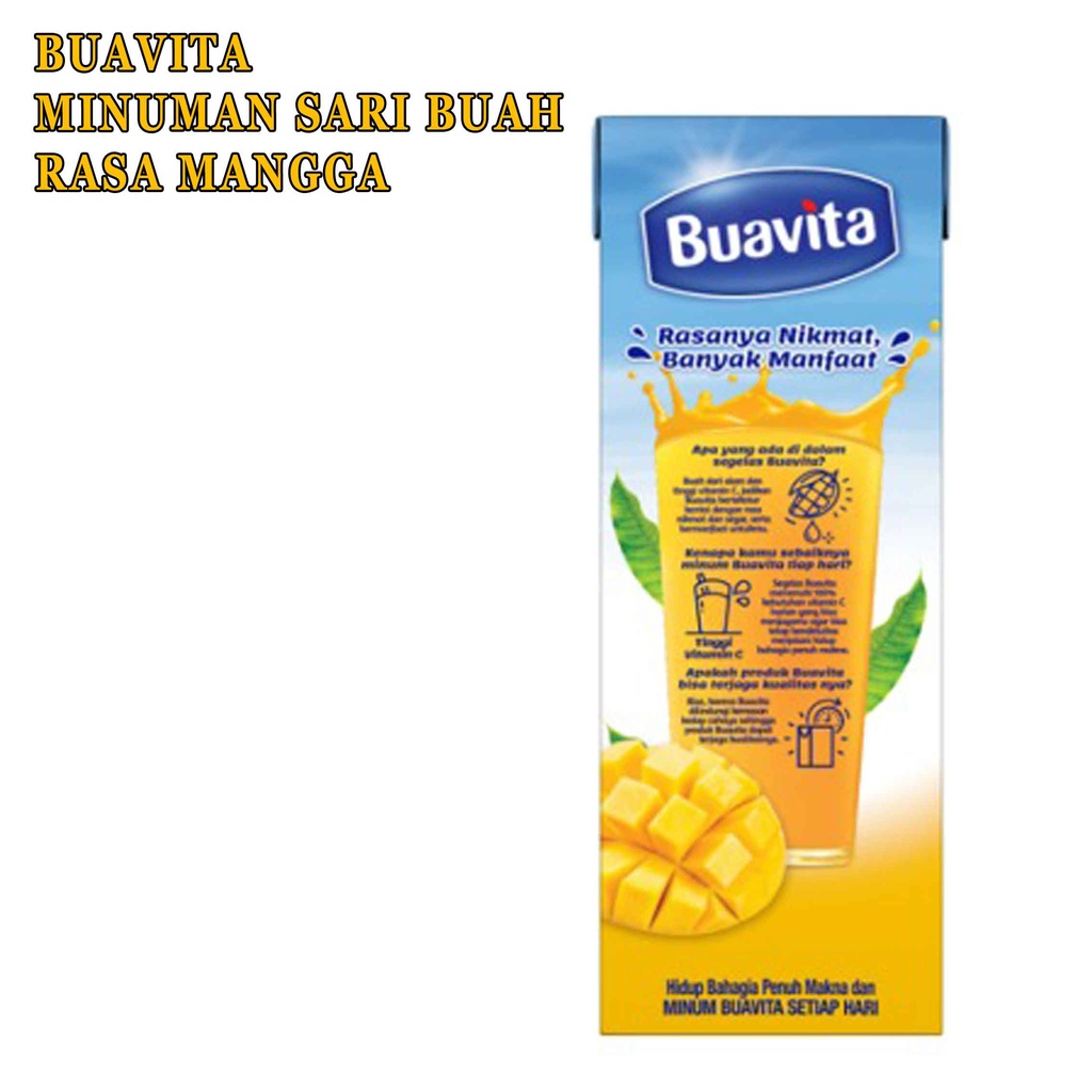 Minuman Sari Buah* Buavita* Buavita Rasa Mangga*250ml