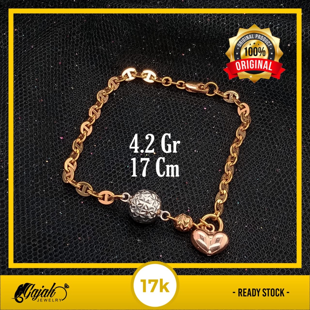 Gelang Emas 17K - 4.2 Gr Kadar 750 - 4568