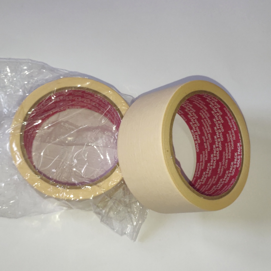 

Lakban Kertas / Masking Tape Tebal Ukuran Besar 2 Inch Goldpack (1 Pcs)