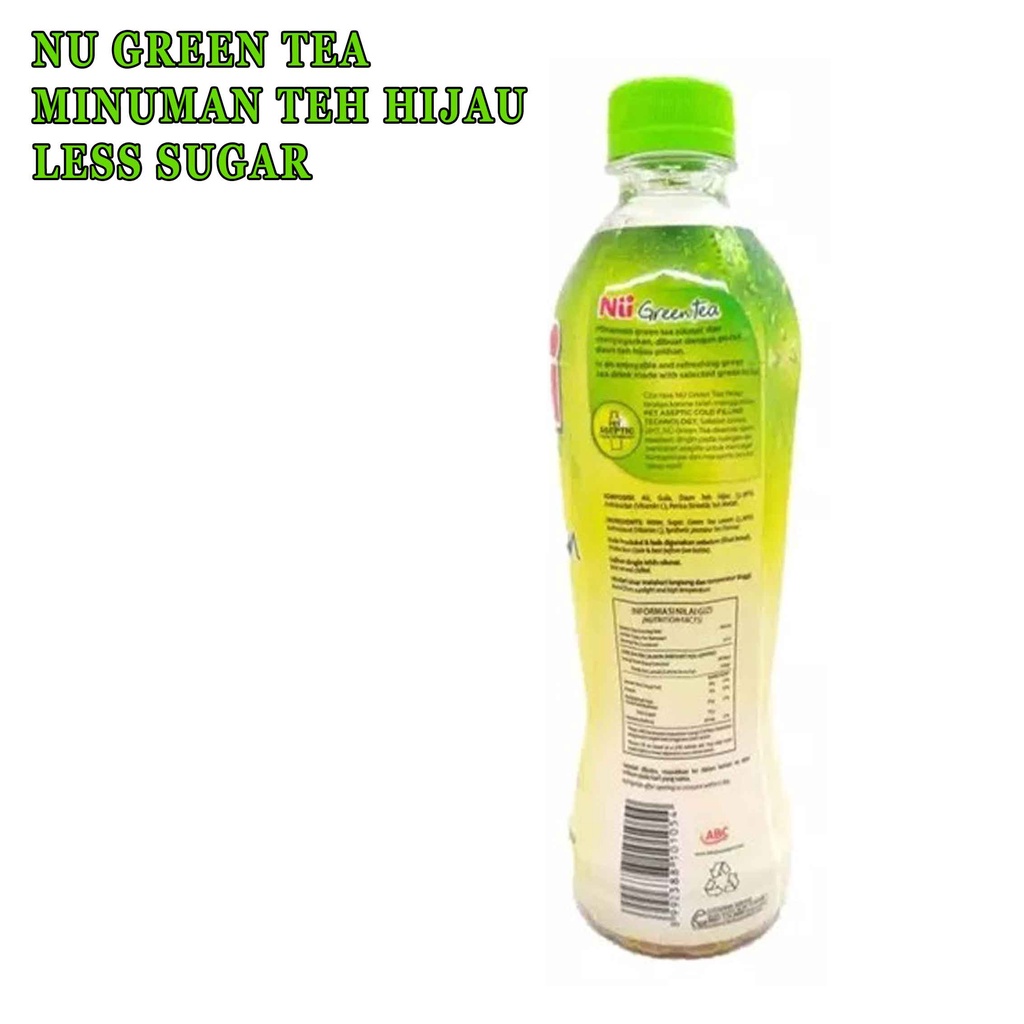 TEH HIJAU LESS SUGAR* NU GREEN TEA* TEA* 450ML