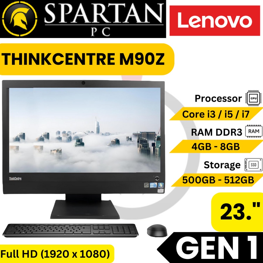 AIO Lenovo M90z i5 Gen 1st PC ALL IN ONE THINKCENTRE 23.5 inch Second