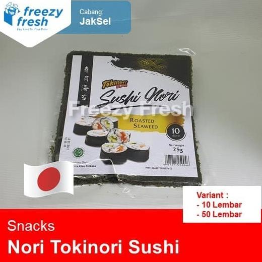 

PROMO Nori Tokinori Sushi Nori - Roasted Seaweed - Rumput Laut Panggang