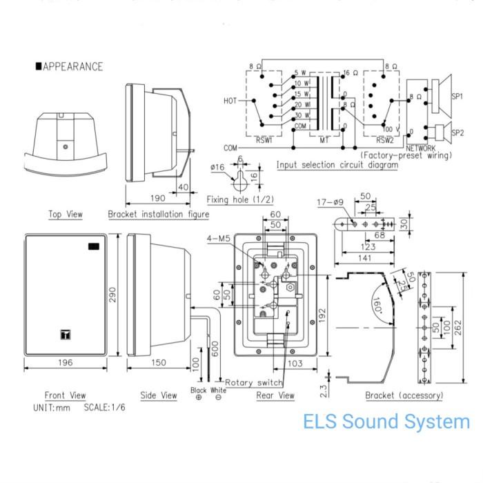 Speaker TOA ZS-1030B ZS-1030 B ZS1030B ZS1030 B 1030B Black