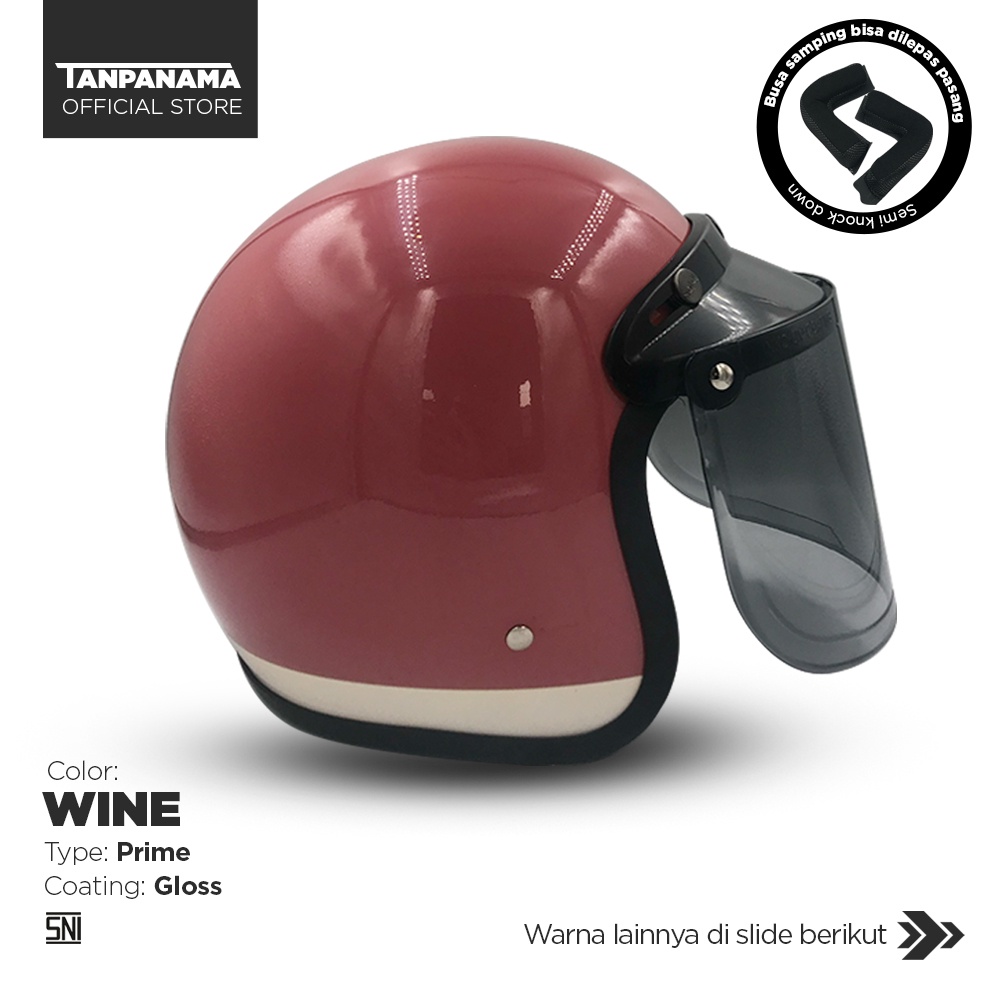 Tanpanama Helm - Helm Bogo Prime Mid Reguler / Helm Bogo Dewasa SNI