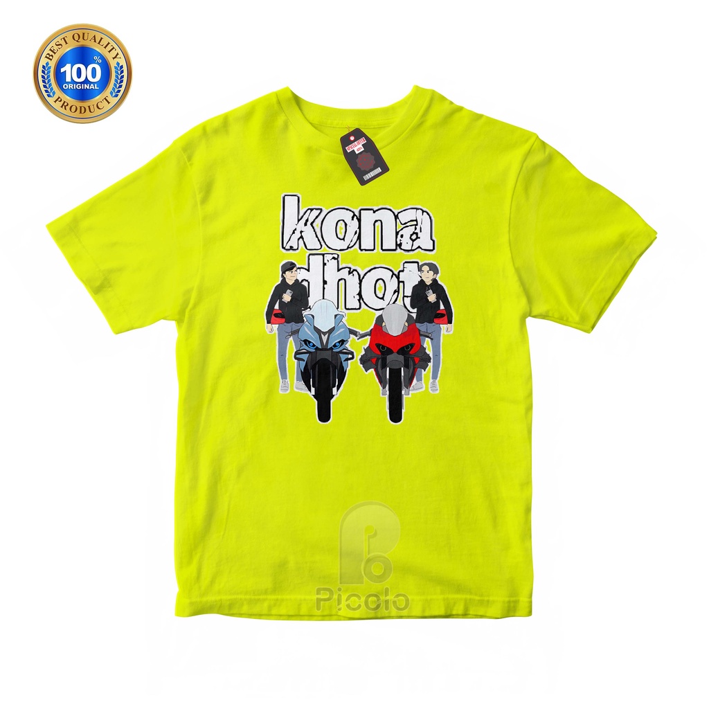 (FREE NAMA) BAJU KAOS ATASAN ANAK MOTIF KARTUN KARAKTER KONA DHOT DESIGN UNISEX Bahan COTTUN