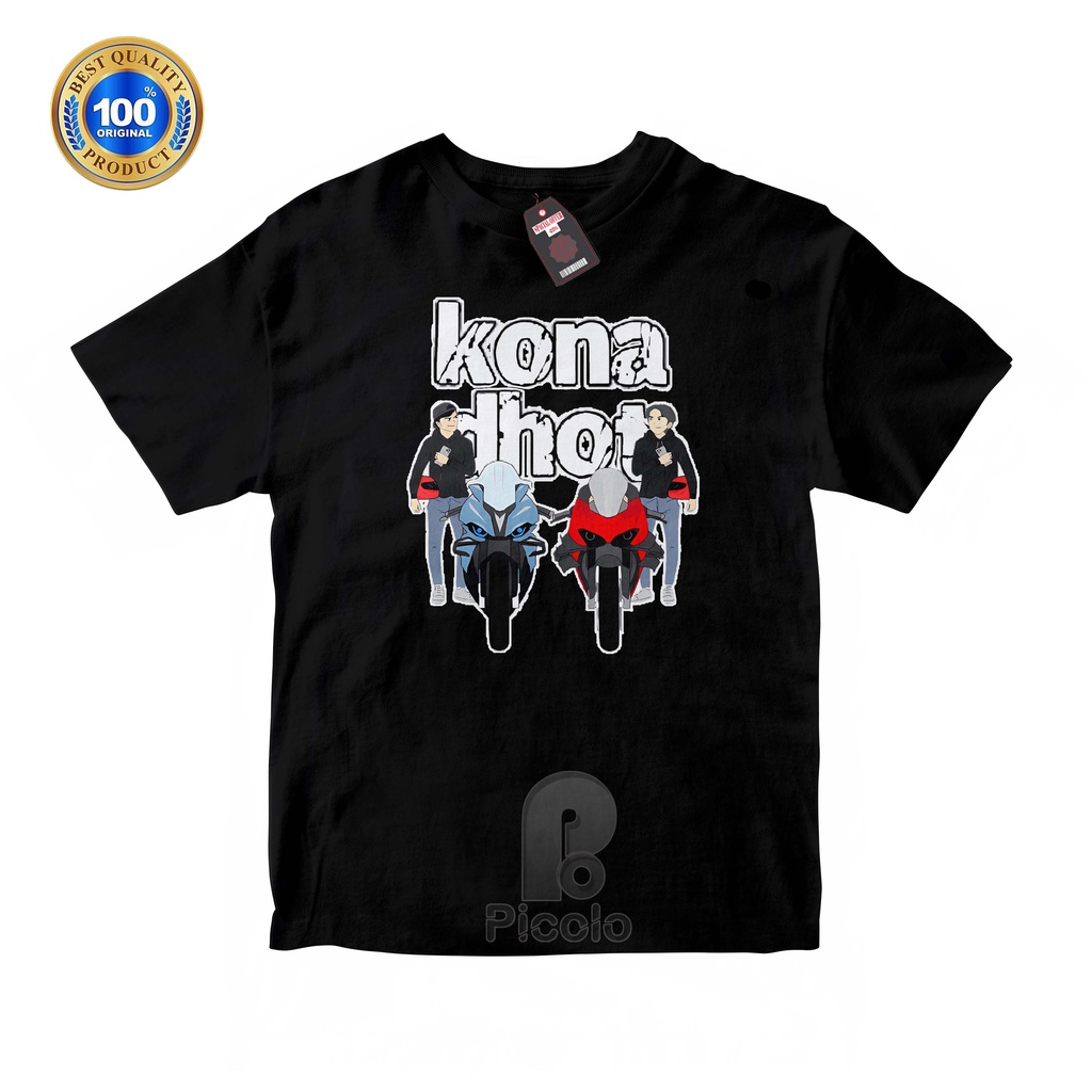 (FREE NAMA) BAJU KAOS ATASAN ANAK MOTIF KARTUN KARAKTER KONA DHOT DESIGN UNISEX Bahan COTTUN