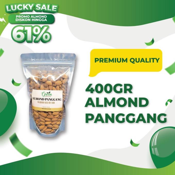 

MURAH KACANG ALMOND PANGGANG 400 Gram - ROASTED ALMOND 400gr