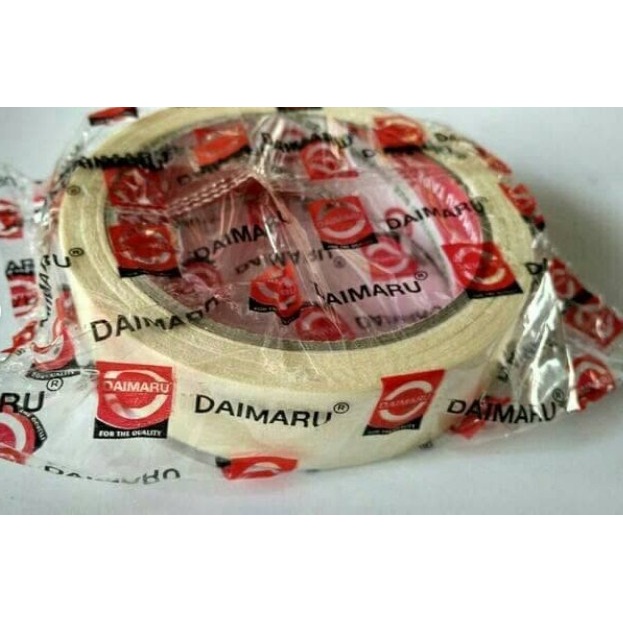 Masking Tape / Lakban Kertas 1 inch / 24mm x 21mtr Daimaru