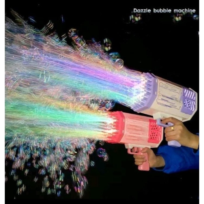 Mainan Bubble Gun Bazoka Shooter Jumbo 25 Tembak Balon Gelembung Anak