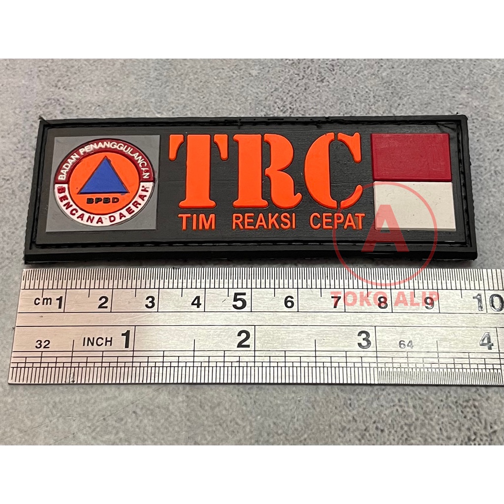 Patch TRC BPBD (Kecil) - Patch Velcro BPBD - Prepetan