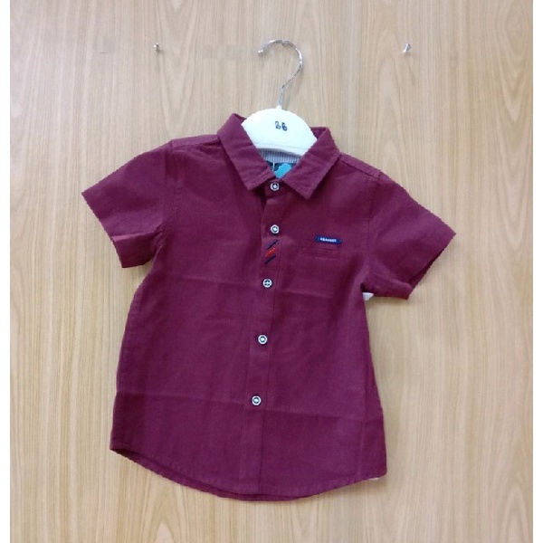 Baju Kemeja Tangan Pendek Anak Laki Laki  Polos CLASSIC S9094