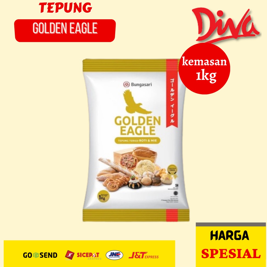 

Tepung Terigu Golden Eagle 1 kg | Bungasari Roti & Mie