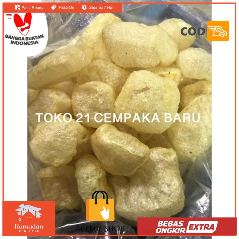 

Kerupuk Kulit Sapi Rasa ASIN 500 gram Krupuk Kulit Murah 500g Rambak