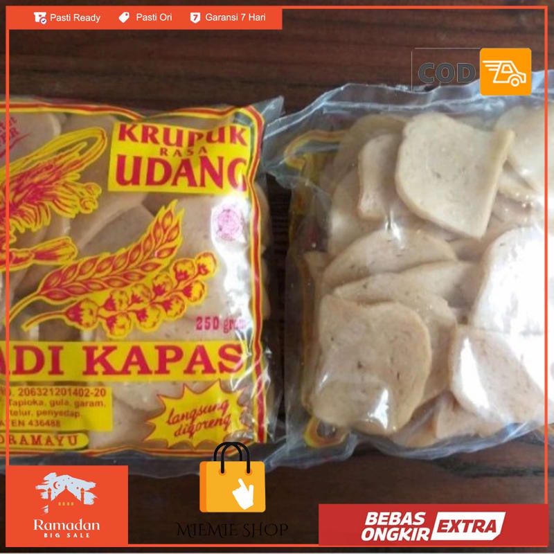 

Kerupuk Udang Padi Kapas 250gr Asli Indramayu. - udang