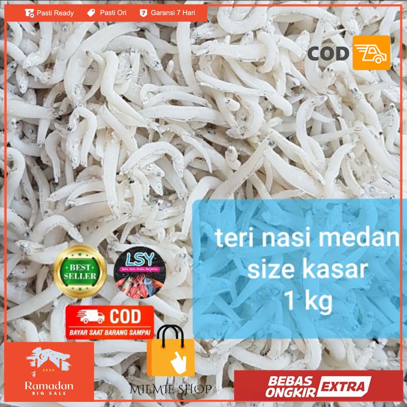 

ikan asin teri nasi medan / tn putih / size jumbo 1kg