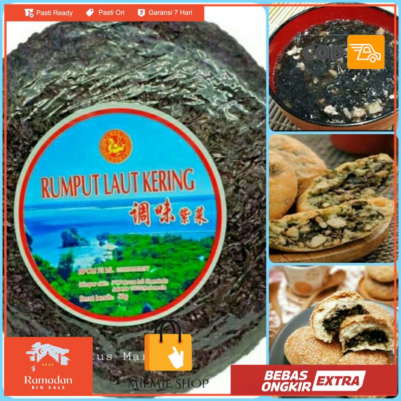 

RUMPUT LAUT KERING / DRIED SEAWEED / CI CHAI / ZI CAI - CHEN LIANG JI