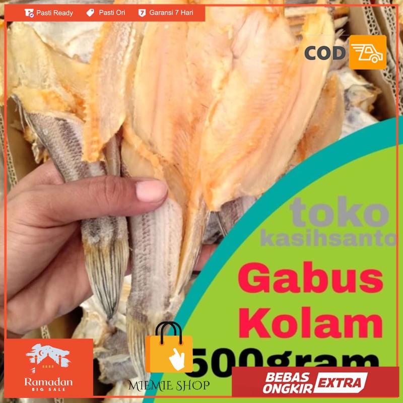 

ikan asin gabus kolam-500gram