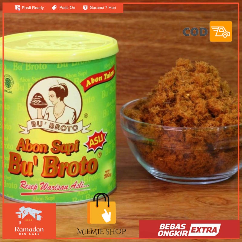 

Abon Sapi Bu Broto rasa tulen 200 gr