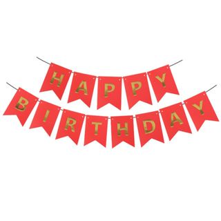 SS Banner Happy Birthday Warna Warni Backdrop Pesta Bendera Bunting Ultah Segilima Banner Tulisan Ulang Tahun Polos Murah