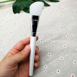 SS Brush Makeup Silikon Kuas Masker Silicone Facial Face Mask Gel Dengan Kepala Pisau Putih